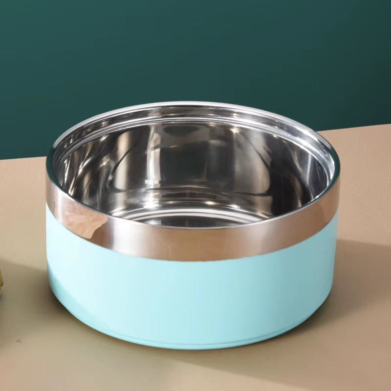 Custom Fashion Stainless Steel Dog Bowl Custom Logo Cat Bowls Eco-Friendly 32Oz Pet Food Bowl