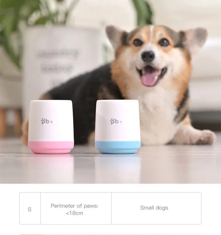 Portable Dog Paw Cleaner & Washer Easy-To-Clean Pet Feet Cleaning Brush Cup for Grooming & Cat Washing