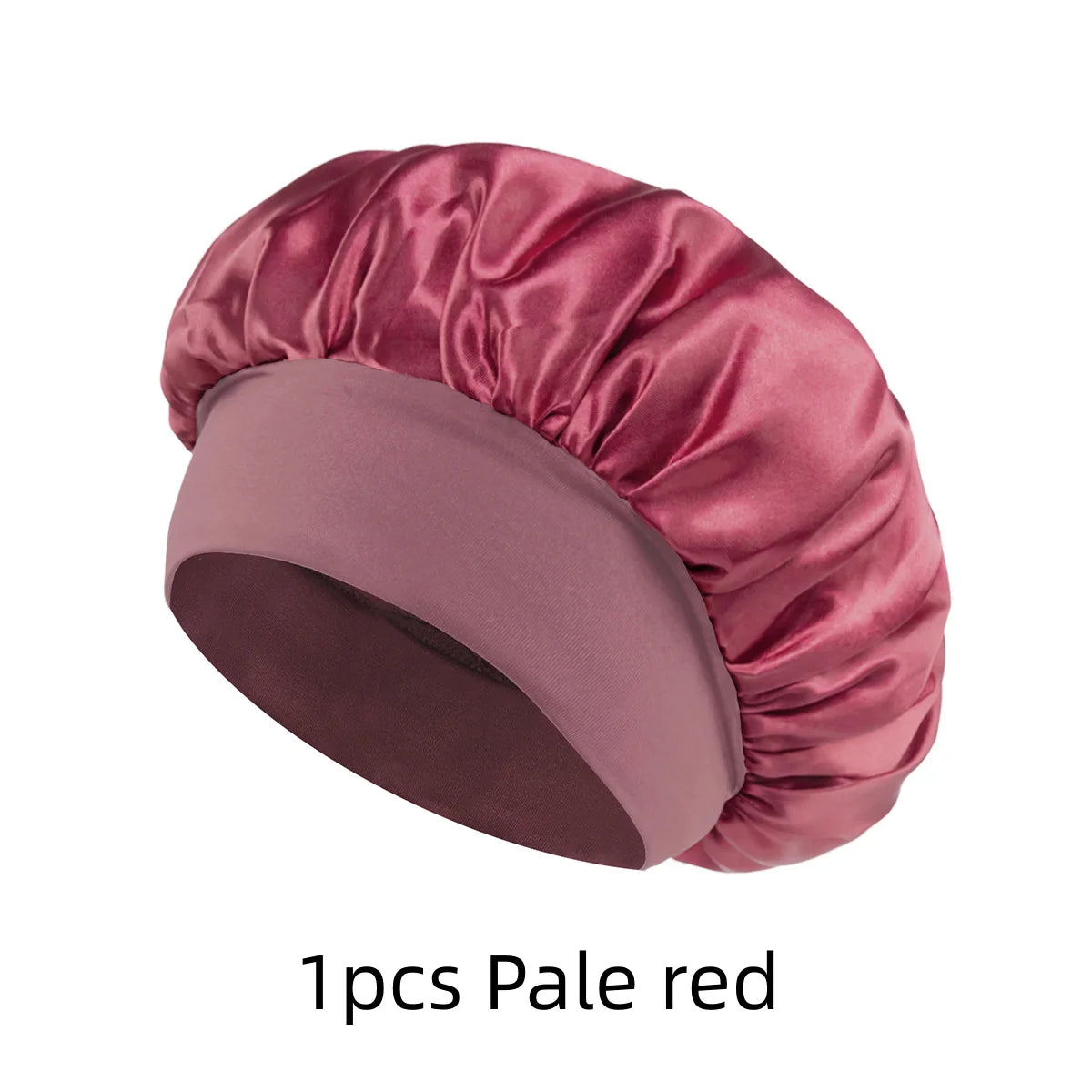 1/3/5/10 Pcs Mix Newly Silk Bonnet for Wide-Brimmed Sleeping Satin Hair Bonnets Soft Elastic Band for Women Men Curly Hair Use