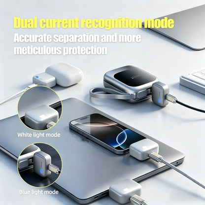 140W Smart Full Charge Self-Cut Type-C Adapter, Universal Auto Disconnect for Night Charging, Overcharge Prevention Separator