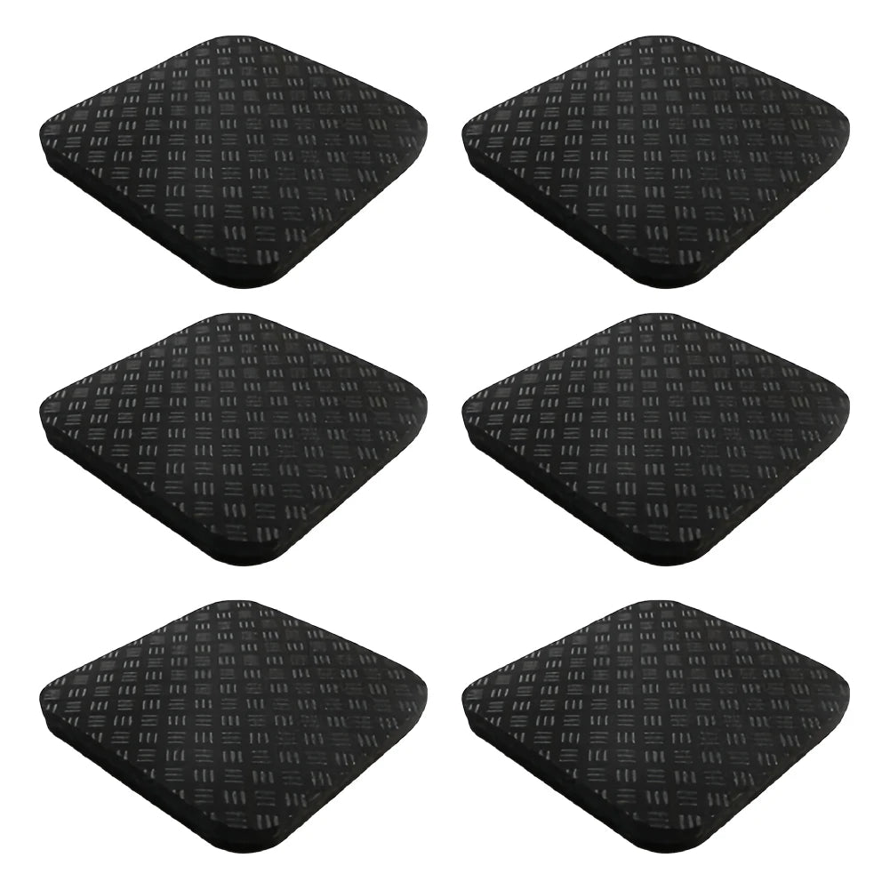 6Pcs Silicone Treadmill Mats Exercise Equipment Mats Multipurpose anti Vibration Pads Noise Reduction for Most Fitness Equipment