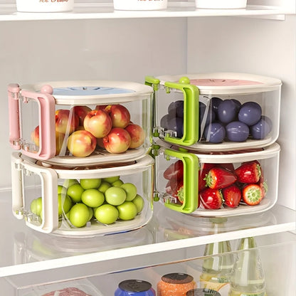 Multifunctional Fruit Vegetable Washing Bowl with Strainer, Multifunctional Produce Washer, Berry Container, Lettuce Keeper