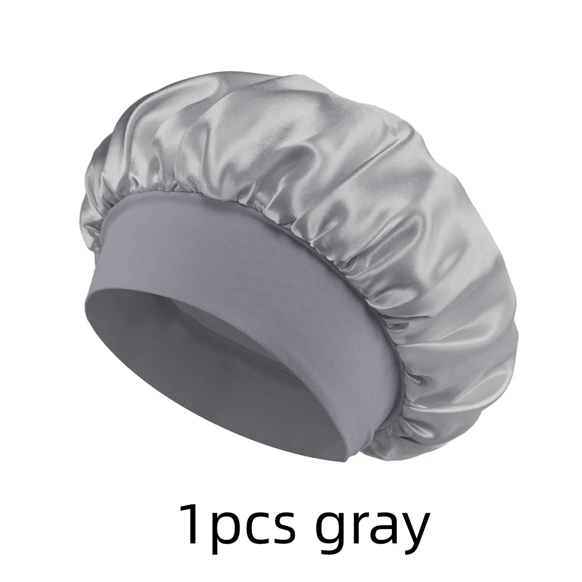 1/3/5/10 Pcs Mix Newly Silk Bonnet for Wide-Brimmed Sleeping Satin Hair Bonnets Soft Elastic Band for Women Men Curly Hair Use