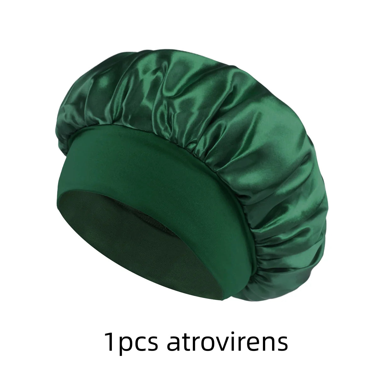 1/3/5/10 Pcs Mix Newly Silk Bonnet for Wide-Brimmed Sleeping Satin Hair Bonnets Soft Elastic Band for Women Men Curly Hair Use