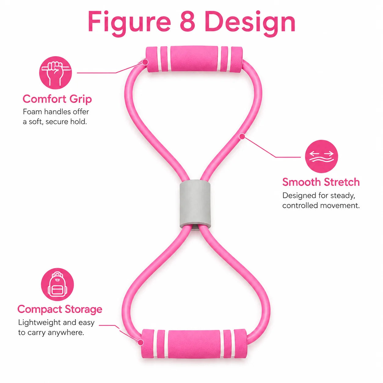 Resistance Bands with Foam Sport at Home Yoga Fitness Accessories Rubber Pull Rope Training and Exercise Gym Equipment for Women