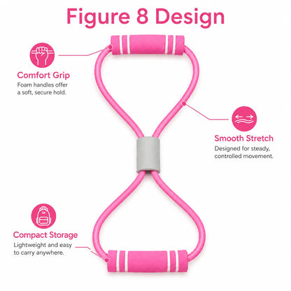 Resistance Bands with Foam Sport at Home Yoga Fitness Accessories Rubber Pull Rope Training and Exercise Gym Equipment for Women