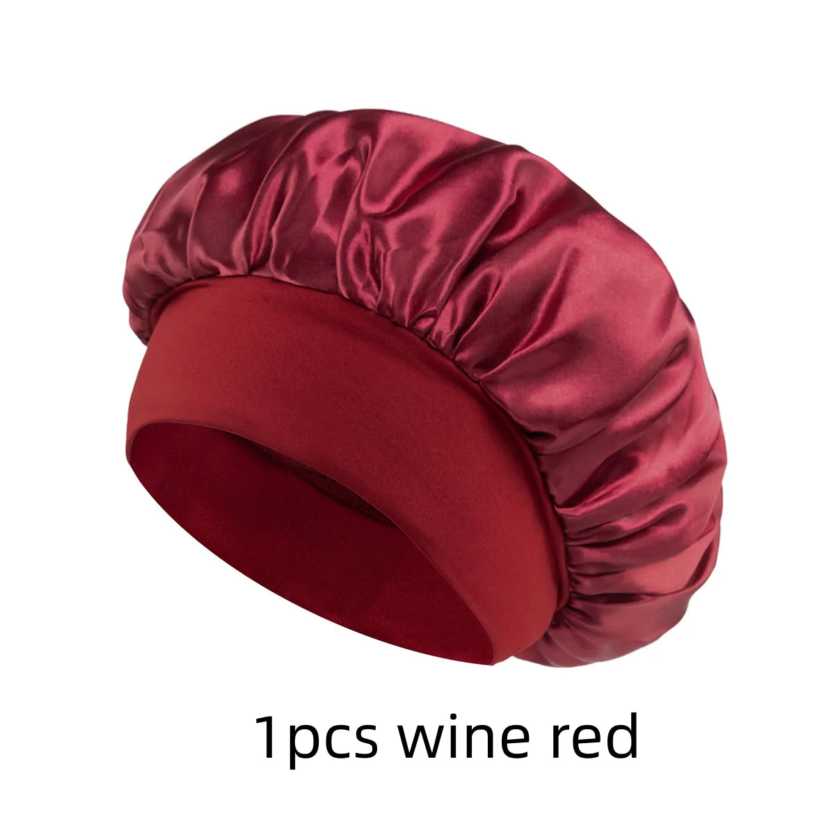 1/3/5/10 Pcs Mix Newly Silk Bonnet for Wide-Brimmed Sleeping Satin Hair Bonnets Soft Elastic Band for Women Men Curly Hair Use