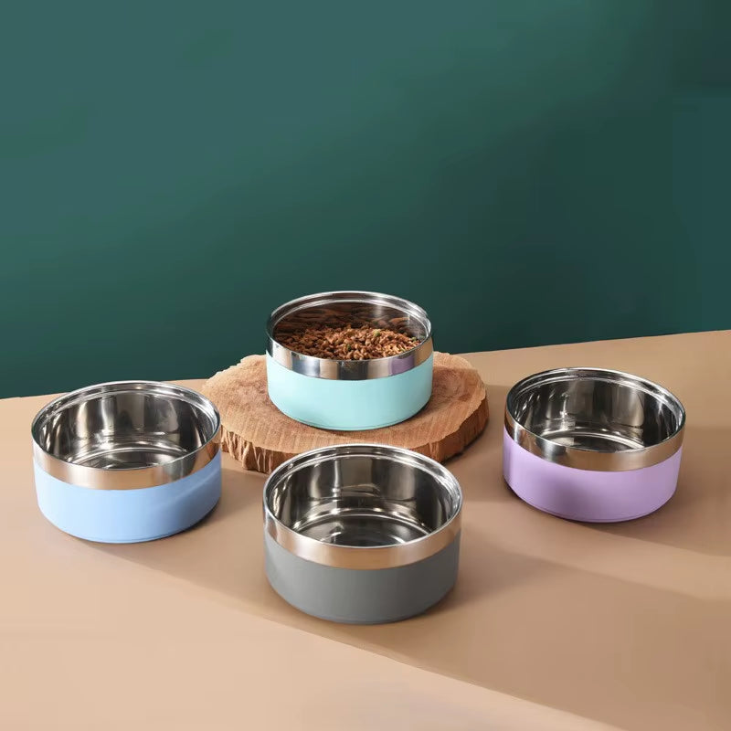 Custom Fashion Stainless Steel Dog Bowl Custom Logo Cat Bowls Eco-Friendly 32Oz Pet Food Bowl
