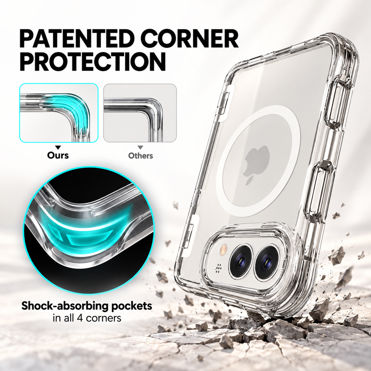 iPhone 18 Case Duo Transparent with standard