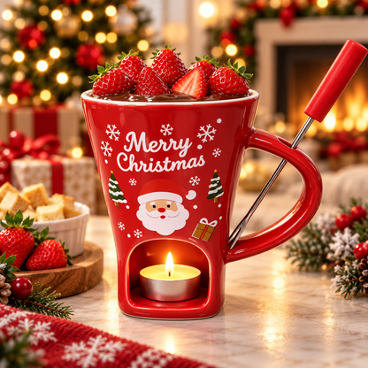 MerryMelt Christmas Chocolate Fondue Mug