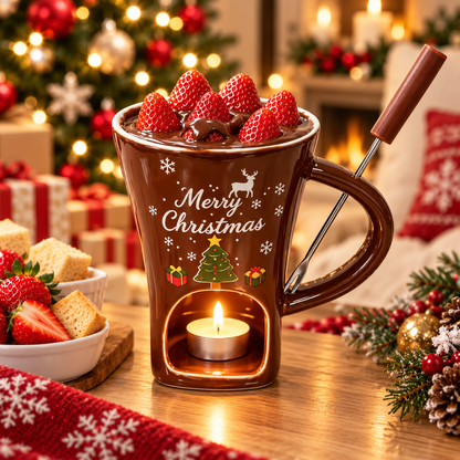 MerryMelt Christmas Chocolate Fondue Mug