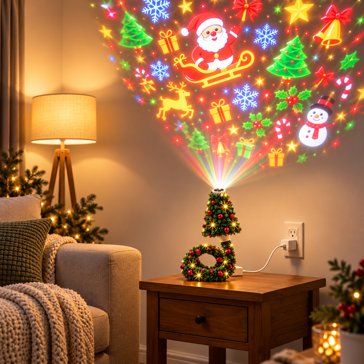 Christmas Tree USB Projector Light