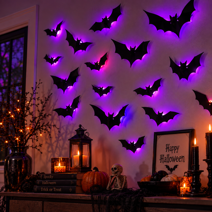 Halloween Bat Decor Night Light Decoration
