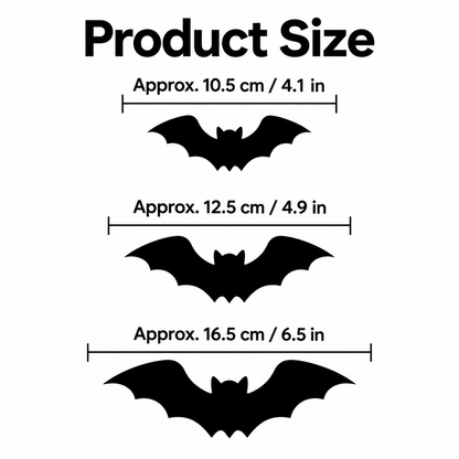 3D LED Halloween Bat Wall Lights