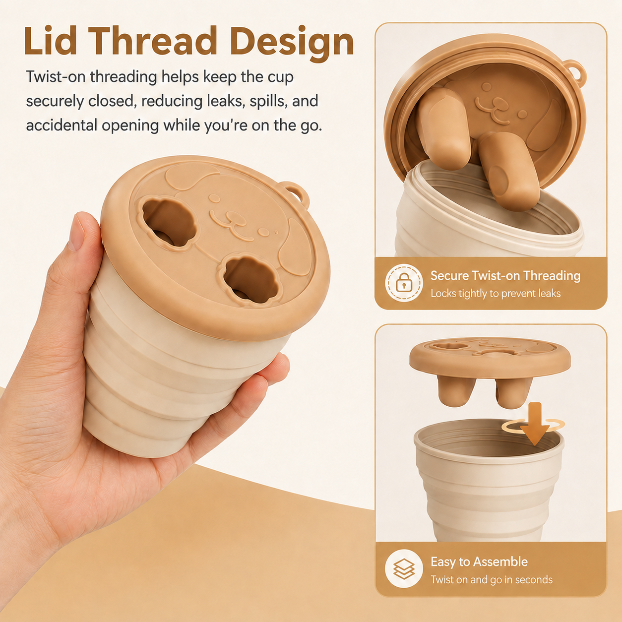Snacoa - 2-in-1 No-Mess Snack Container