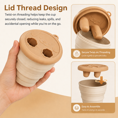 Snacoa - 2-in-1 No-Mess Snack Container