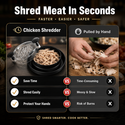 Minvela - Chicken & Meat Shredder, Shred in Seconds, Effortless Cleanup