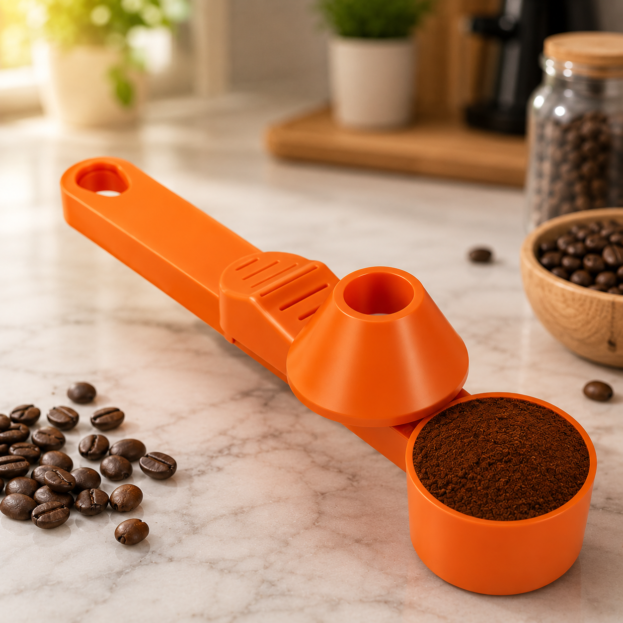 Pourissa - Coffee & Protein Scoop with Built-In Funnel