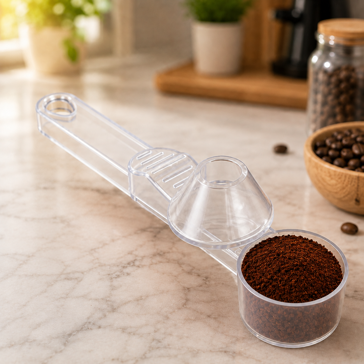 Pourissa - Coffee & Protein Scoop with Built-In Funnel