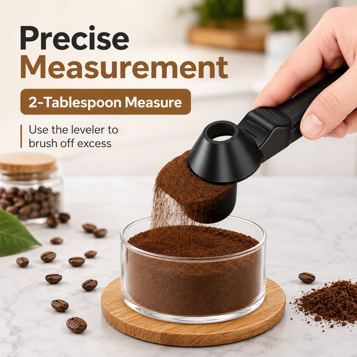 Pourissa - Coffee & Protein Scoop with Built-In Funnel