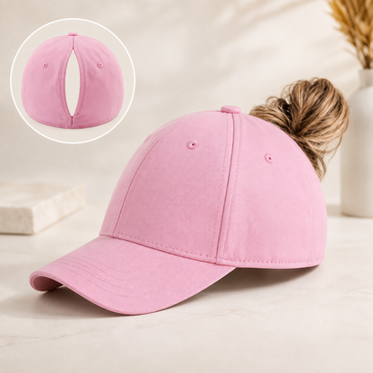 Canvela - Magnetic Ponytail Baseball Cap / UV Sun Protection Hat for Women