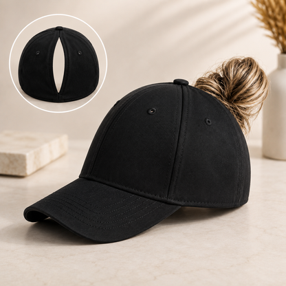 Canvela - Magnetic Ponytail Baseball Cap / UV Sun Protection Hat for Women