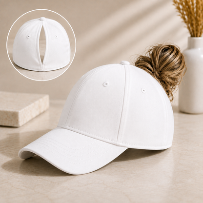 Canvela - Magnetic Ponytail Baseball Cap / UV Sun Protection Hat for Women