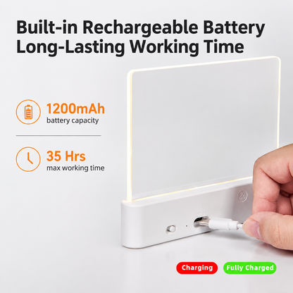 LumaPage - Rechargeable LED Book Light, 3 Colors, Dimmable & Timer