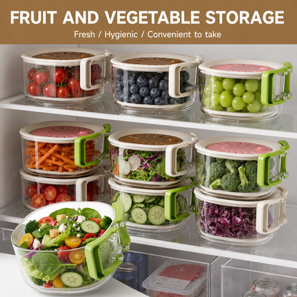 AquaRinse - Collapsible Fruit & Vegetable Washing Bowl with Strainer