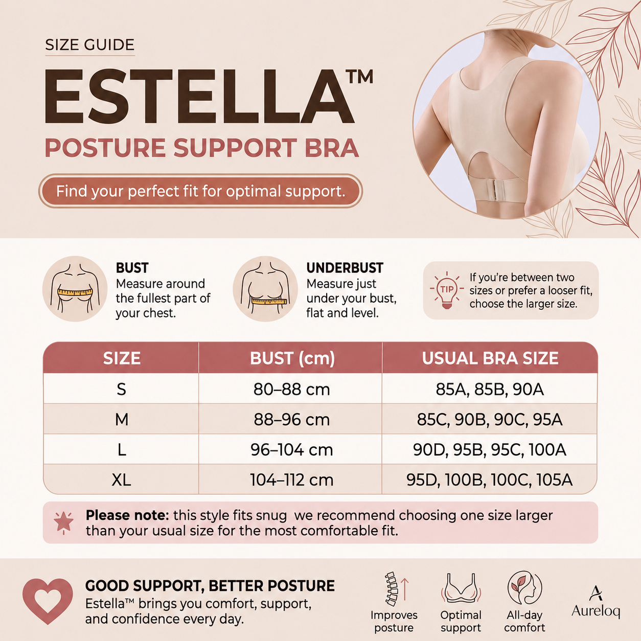 Estella™ - Posture Support Bra