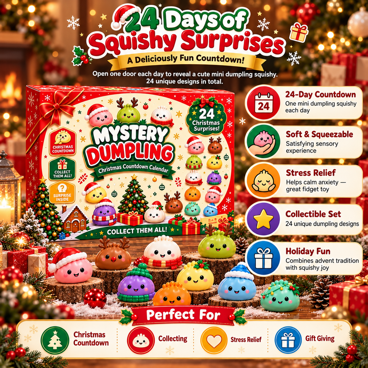 Mystery Dumpling Christmas Advent Calendar