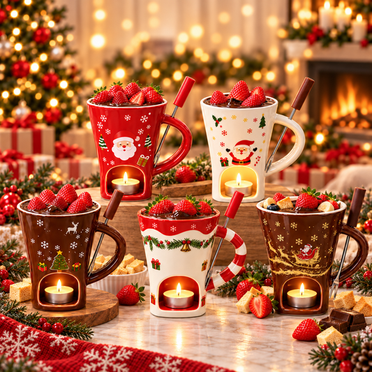MerryMelt Christmas Chocolate Fondue Mug