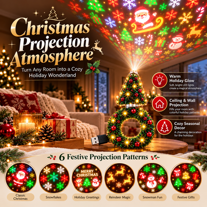 Christmas Tree USB Projector Light