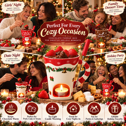 MerryMelt Christmas Chocolate Fondue Mug