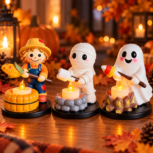 Halloween LED Campfire Figurine