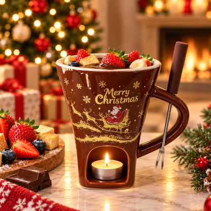 MerryMelt Christmas Chocolate Fondue Mug