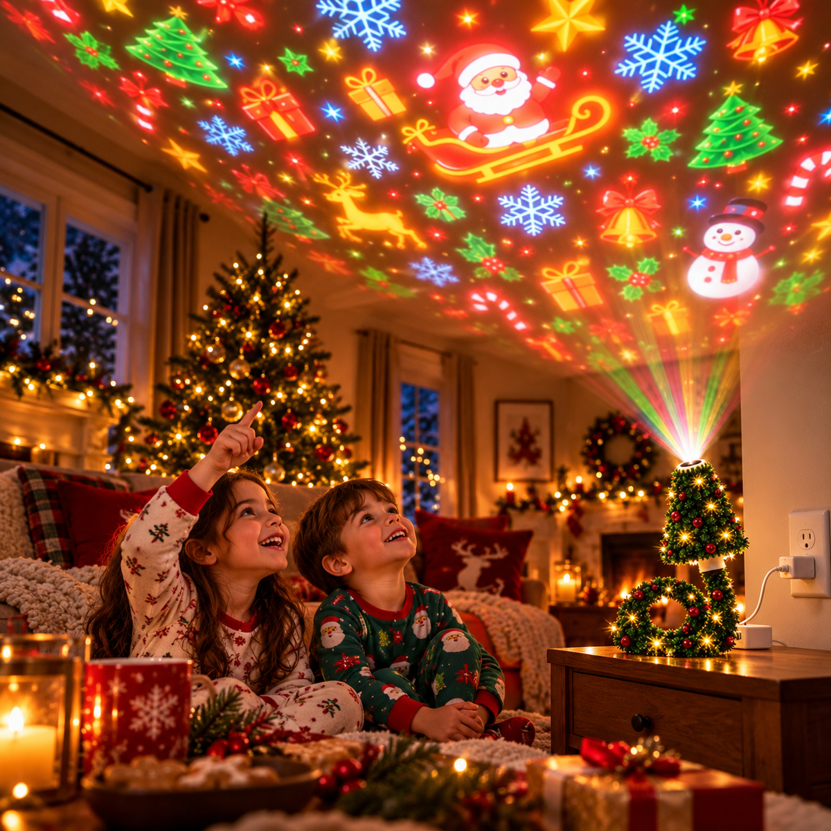Christmas Tree USB Projector Light