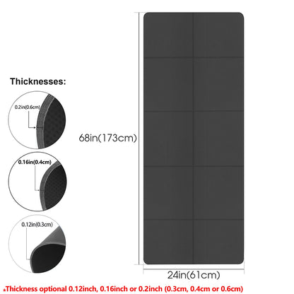 Foldable Yoga Mat Eco Friendly EVA Folding Travel Fitness Exercise Mat 3Mm/4Mm/6Mm Thicknesses for Yoga Pilates & Floor Workouts