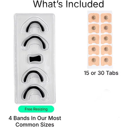 Magnetic Nasal Strips Anti-Snoring Aid 15/30-Day Supply Strong Adhesive Tabs High-Quality Sleep Appliance for Snoring Relief