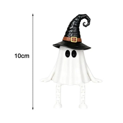 3D Printed Ghost Ornament Figurines Articulated Desktop Size Halloween Pumpkin Decorations Movable Parts Removable Joints