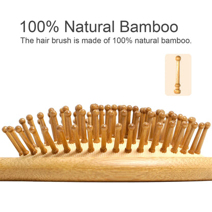 1PC Wood Comb Professional Healthy Paddle Cushion Hair Loss Massage Brush Hairbrush Comb Scalp Hair Care Healthy Bamboo Comb
