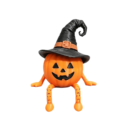3D Printed Ghost Ornament Figurines Articulated Desktop Size Halloween Pumpkin Decorations Movable Parts Removable Joints