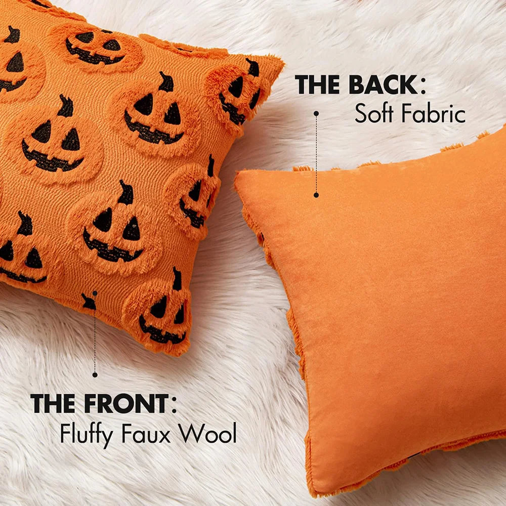 1PCS Halloween Pillow Covers Autumn Thanksgiving Harvest Decorative Cushion Covers for Couch Sofa Bed Porch Living Room ﻿
