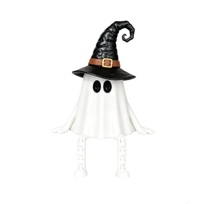 3D Printed Ghost Ornament Figurines Articulated Desktop Size Halloween Pumpkin Decorations Movable Parts Removable Joints