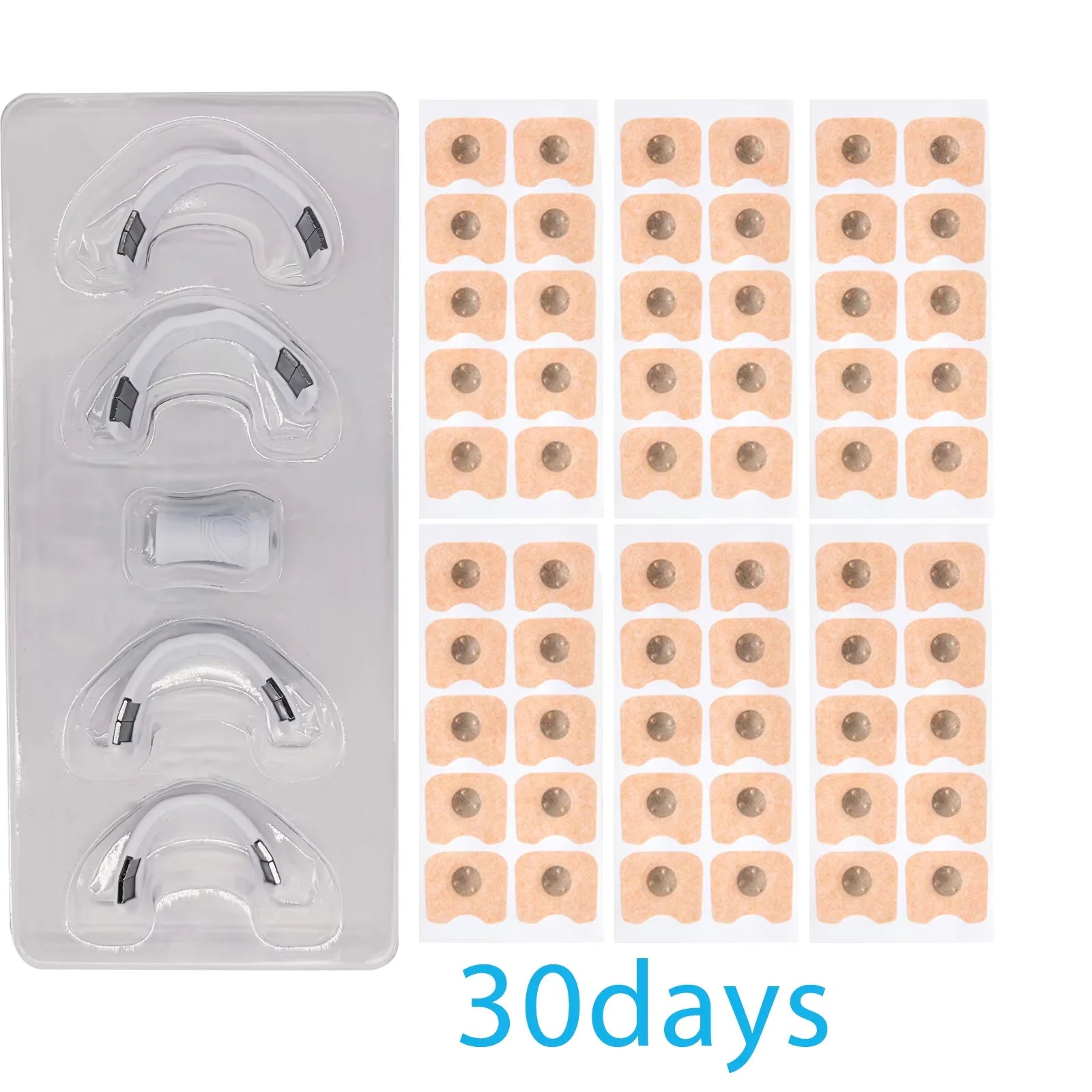 Magnetic Nasal Strips Anti-Snoring Aid 15/30-Day Supply Strong Adhesive Tabs High-Quality Sleep Appliance for Snoring Relief