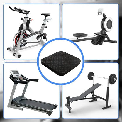 1B-8Pcs Treadmill Walking Pad, Silicone Non-Slip Noise Reduction Mat for Gym Accessories