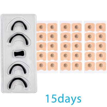 Magnetic Nasal Strips Anti-Snoring Aid 15/30-Day Supply Strong Adhesive Tabs High-Quality Sleep Appliance for Snoring Relief