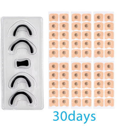 Magnetic Nasal Strips Anti-Snoring Aid 15/30-Day Supply Strong Adhesive Tabs High-Quality Sleep Appliance for Snoring Relief