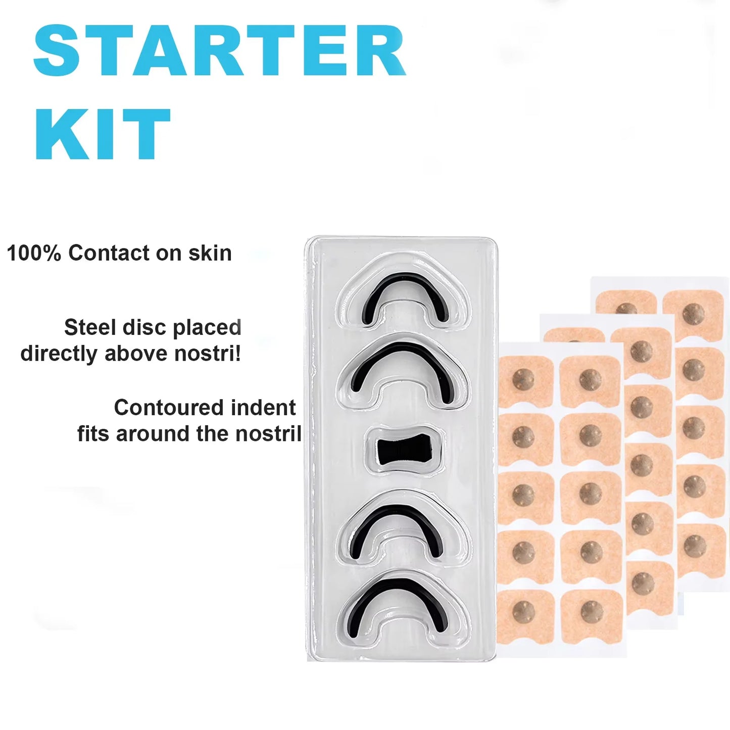 Magnetic Nasal Strips Anti-Snoring Aid 15/30-Day Supply Strong Adhesive Tabs High-Quality Sleep Appliance for Snoring Relief