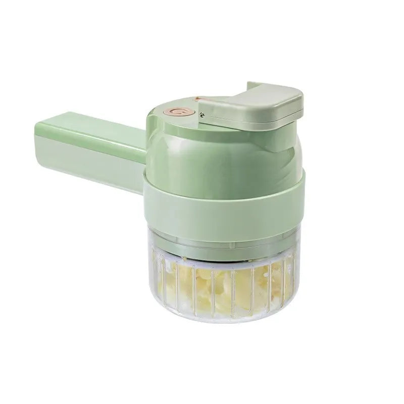 Wireless Electric Food Chopper Set, Handheld Multi‑Function Food Processor for Garlic, Meat Mincing, Peeling & Slicing Vegetable